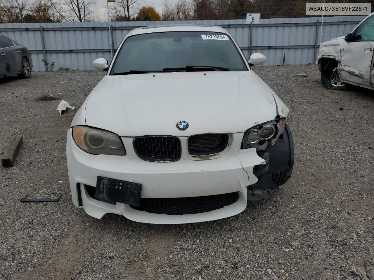 2008 BMW 135 I VIN: WBAUC73518VF22871 Lot: 78215854