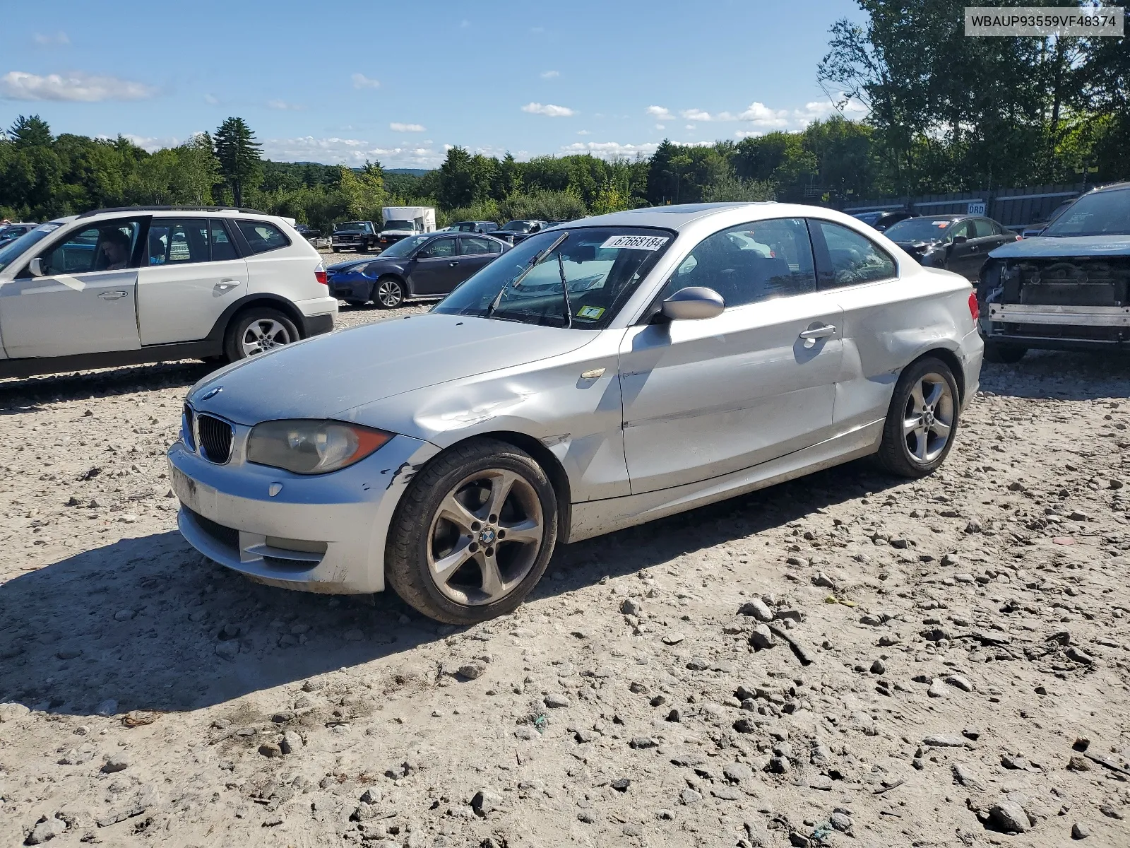 2009 BMW 128 I VIN: WBAUP93559VF48374 Lot: 67668184