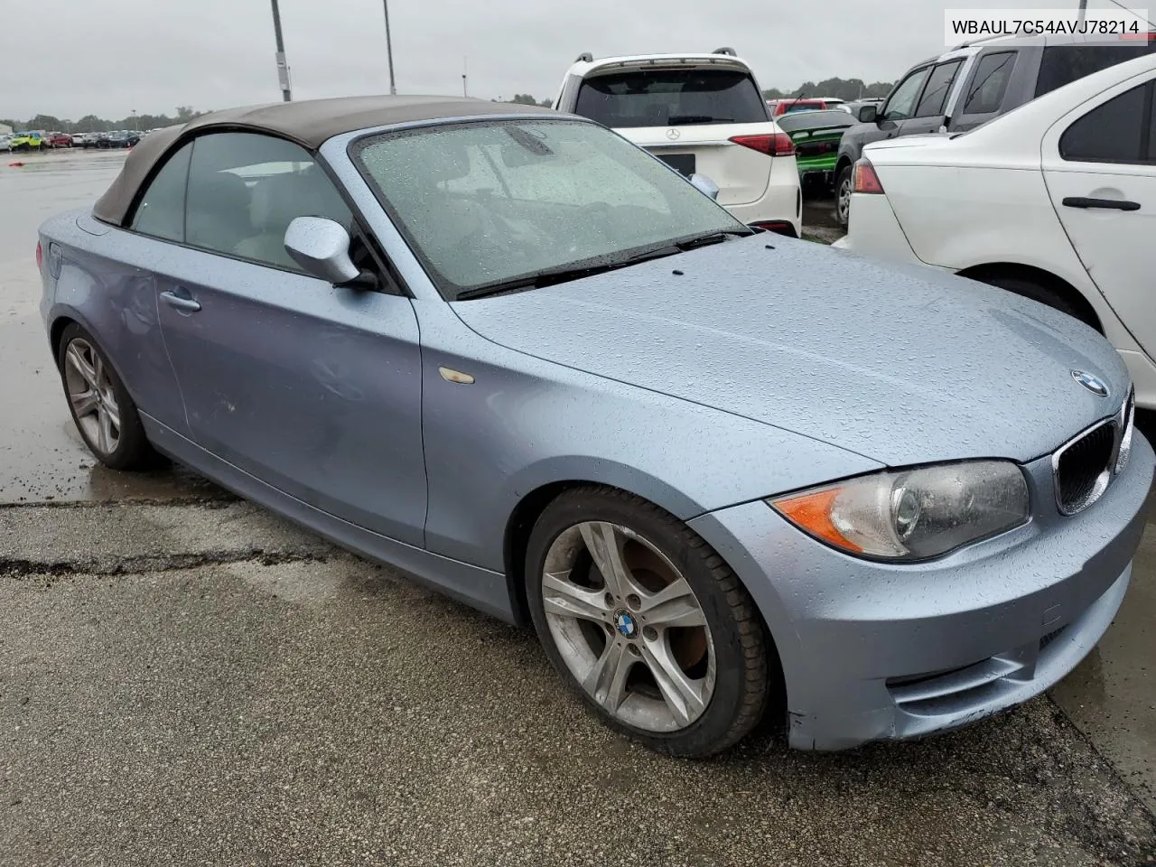 2010 BMW 128 I VIN: WBAUL7C54AVJ78214 Lot: 73871574