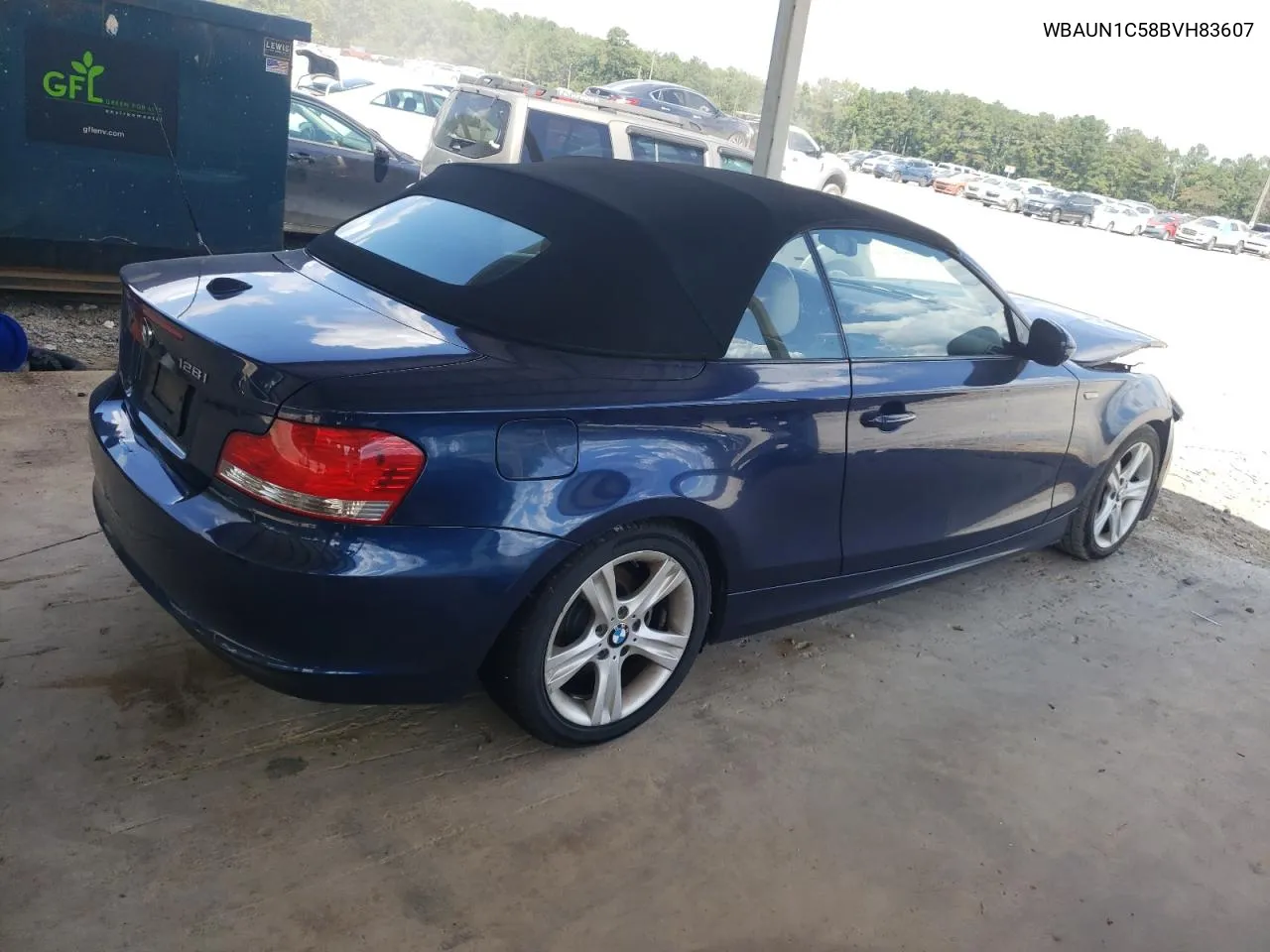 WBAUN1C58BVH83607 2011 BMW 128 I