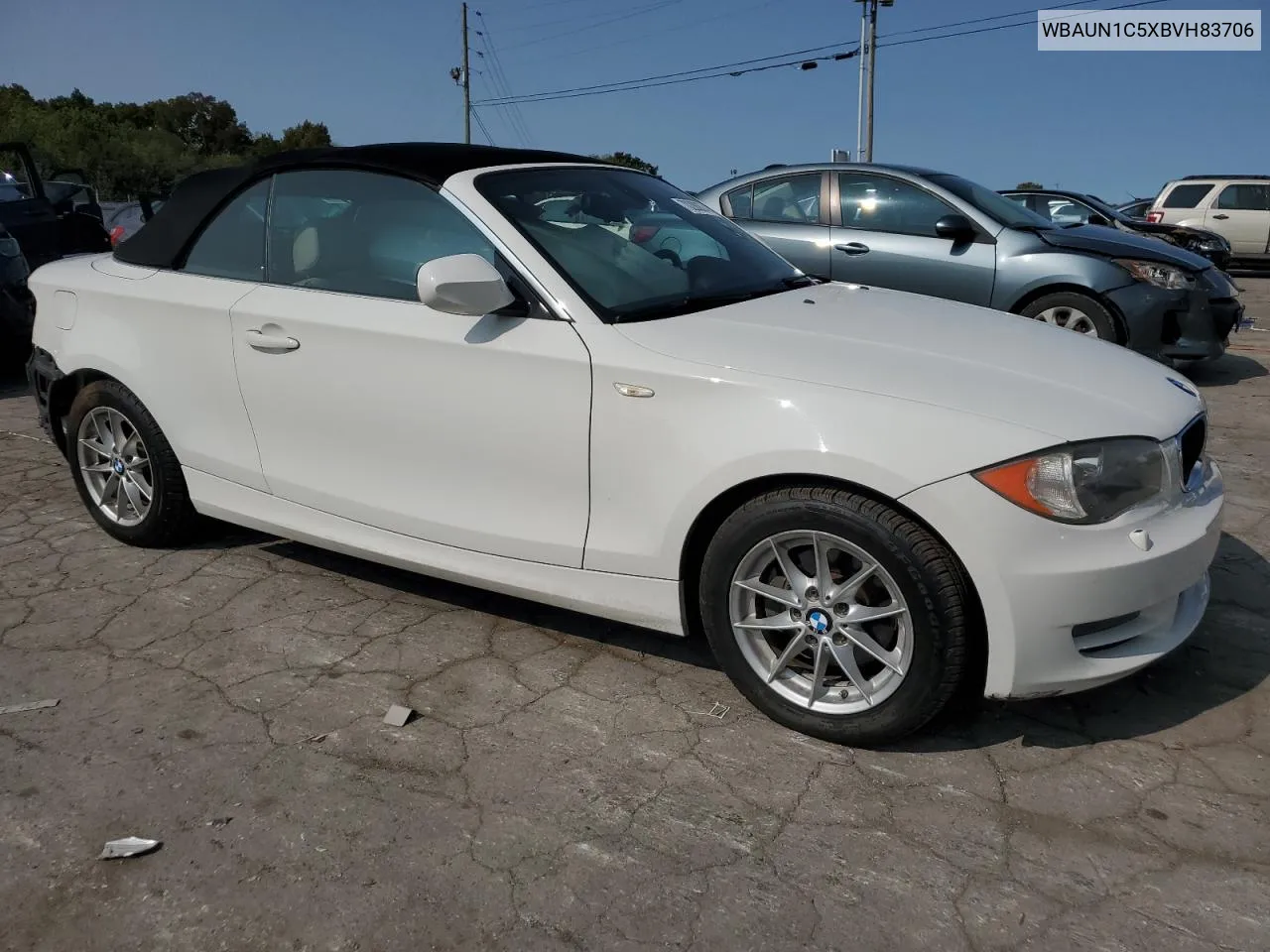 2011 BMW 128 I VIN: WBAUN1C5XBVH83706 Lot: 70280874