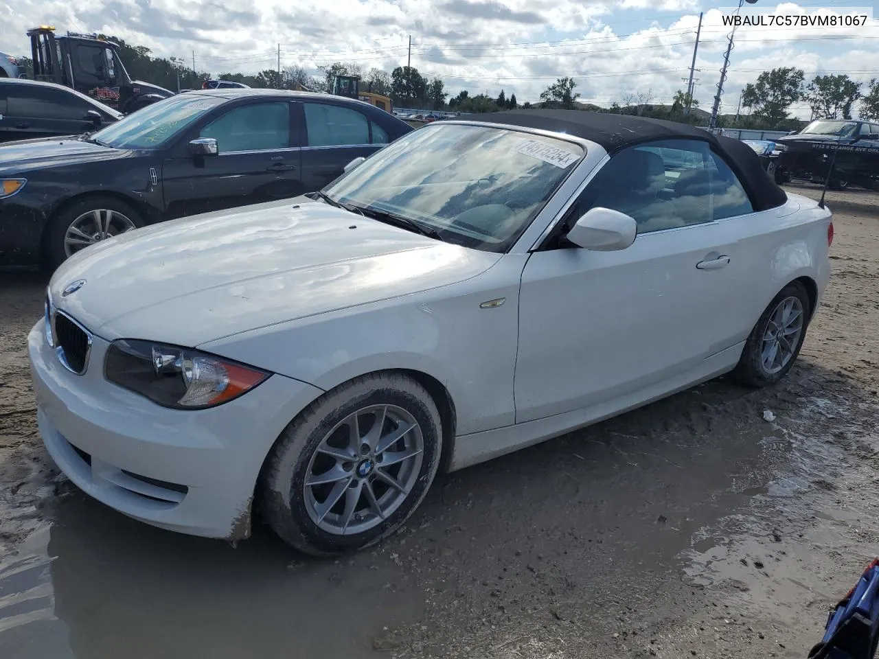 2011 BMW 128 I VIN: WBAUL7C57BVM81067 Lot: 74575254