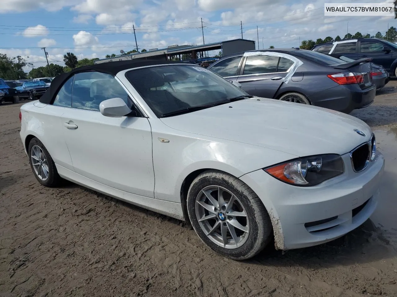 WBAUL7C57BVM81067 2011 BMW 128 I