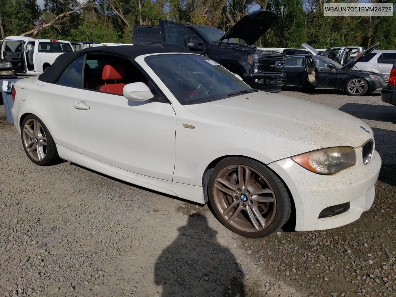 2011 BMW 135 I VIN: WBAUN7C51BVM24728 Lot: 77213074