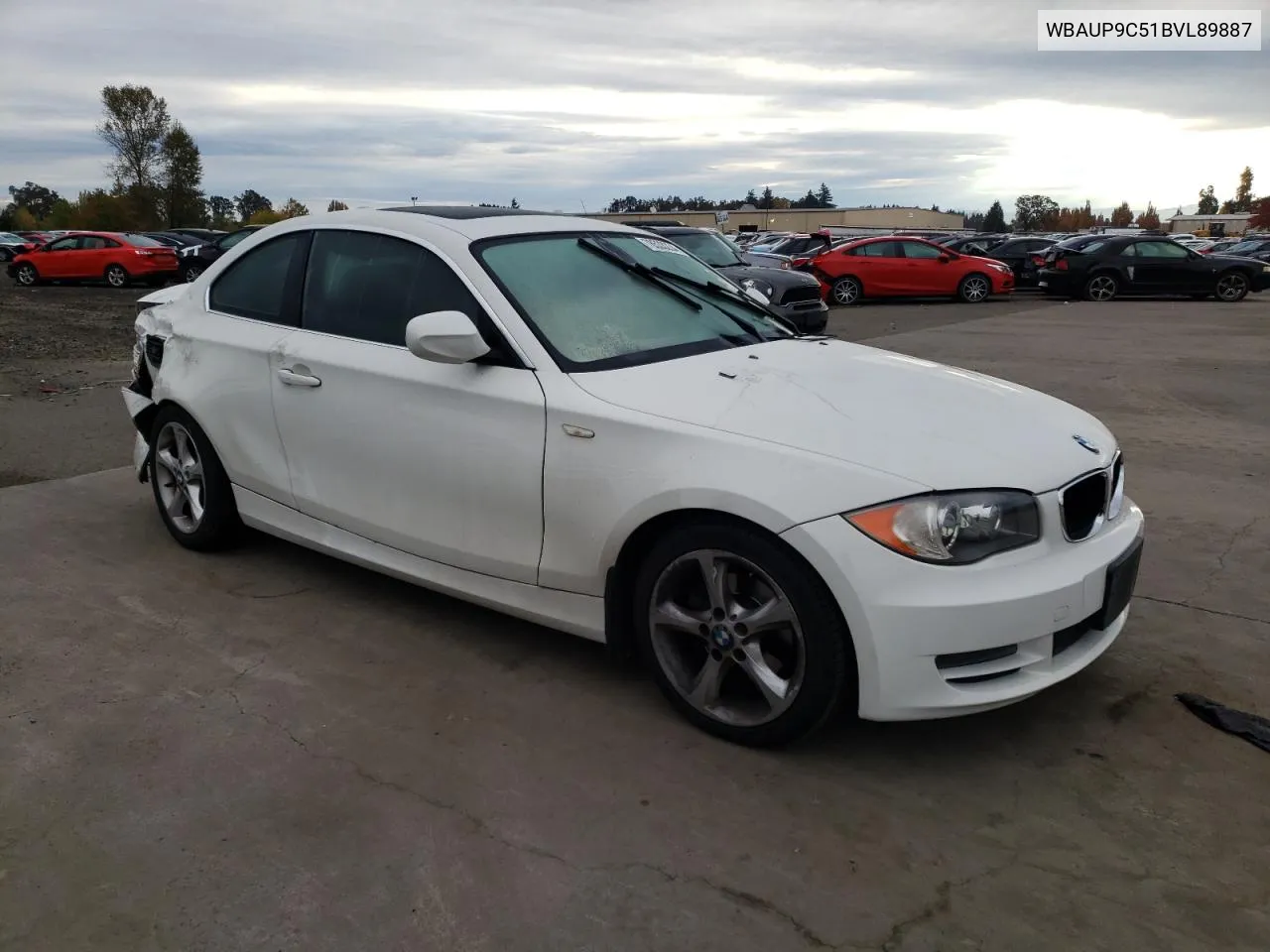 2011 BMW 128 I VIN: WBAUP9C51BVL89887 Lot: 78533234