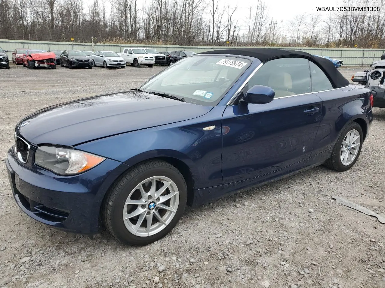 2011 BMW 128 I VIN: WBAUL7C53BVM81308 Lot: 79179674