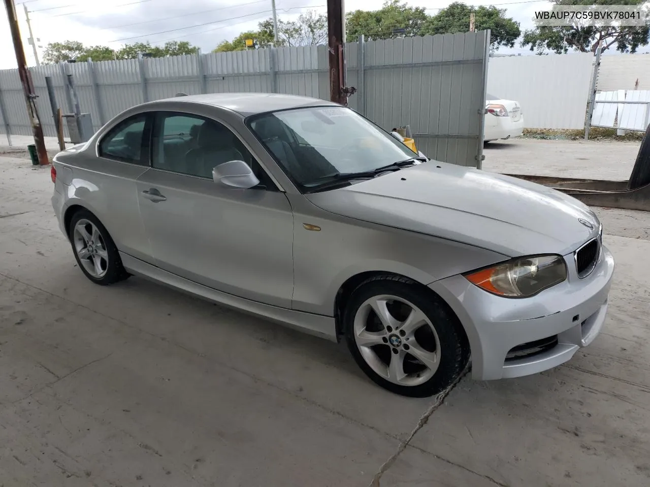 2011 BMW 128 I VIN: WBAUP7C59BVK78041 Lot: 80360714