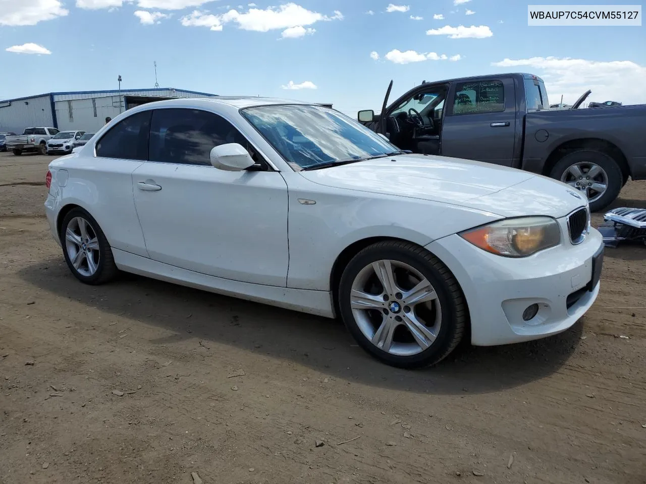 2012 BMW 128 I VIN: WBAUP7C54CVM55127 Lot: 58034984