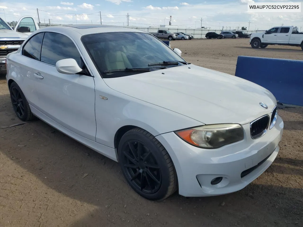 WBAUP7C52CVP22295 2012 BMW 128 I