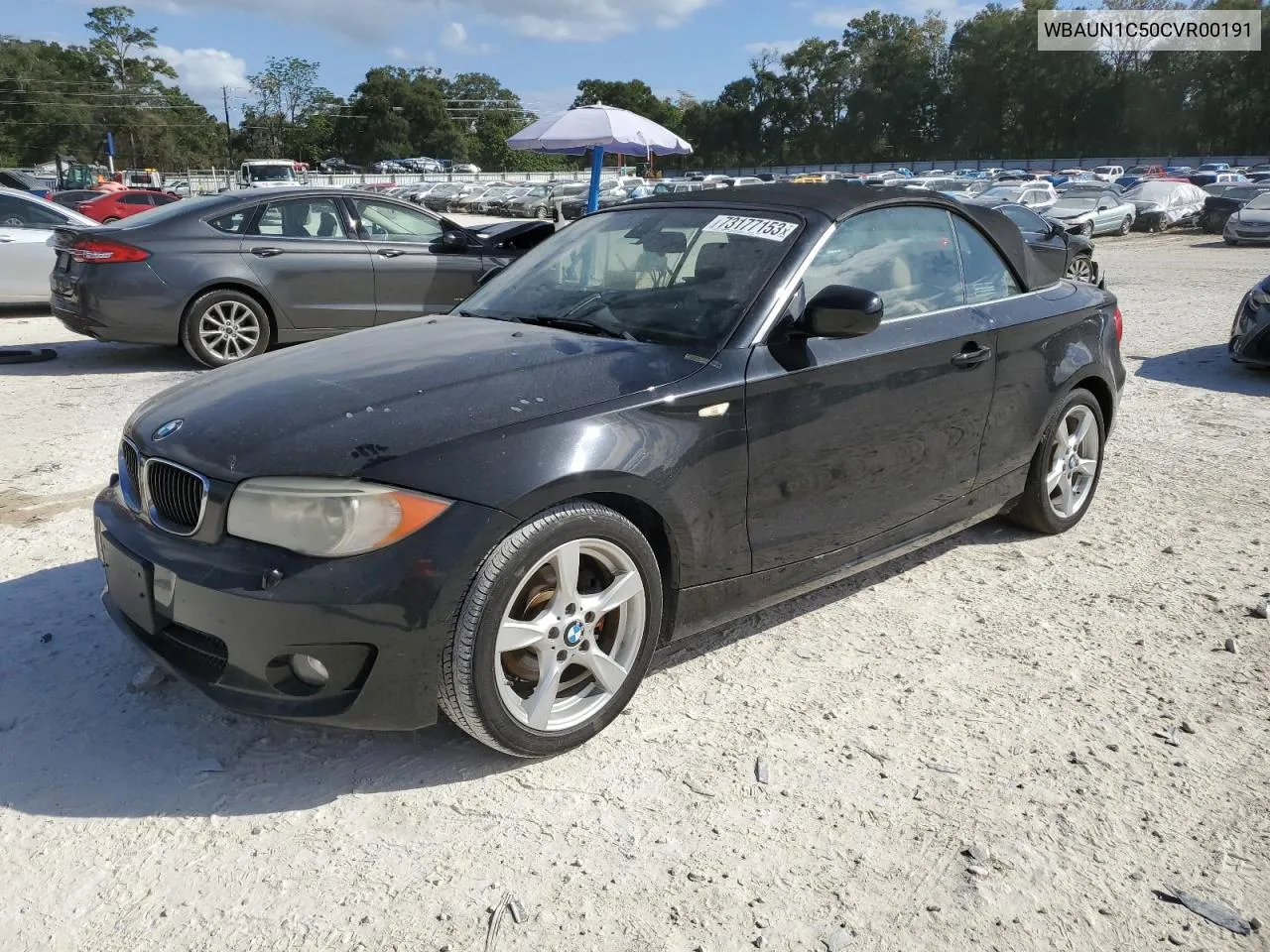 2012 BMW 128 I VIN: WBAUN1C50CVR00191 Lot: 73177153