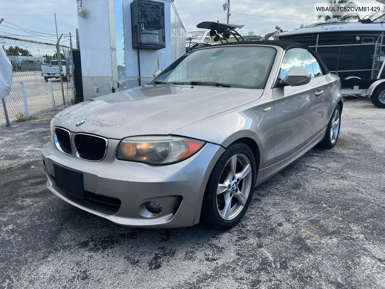 2012 BMW 128 I VIN: WBAUL7C52CVM81429 Lot: 80549174