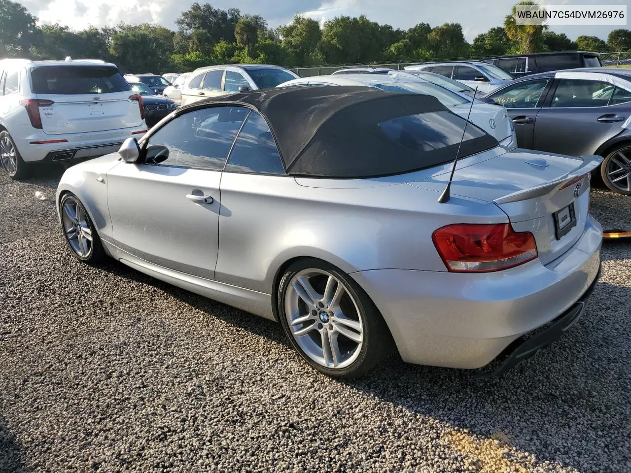 2013 BMW 135 I VIN: WBAUN7C54DVM26976 Lot: 74112924