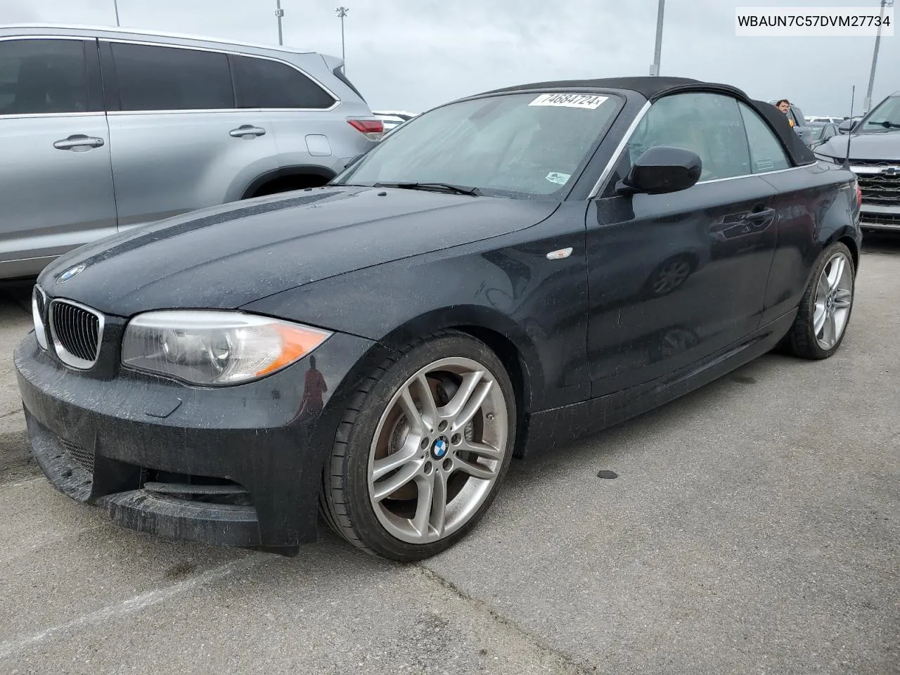 2013 BMW 135 I VIN: WBAUN7C57DVM27734 Lot: 74684724