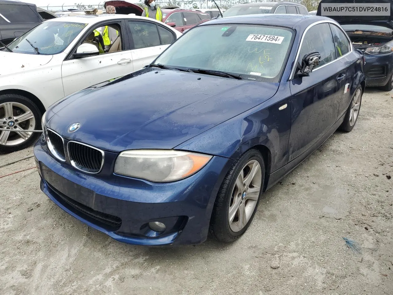 2013 BMW 128 I VIN: WBAUP7C51DVP24816 Lot: 76471594