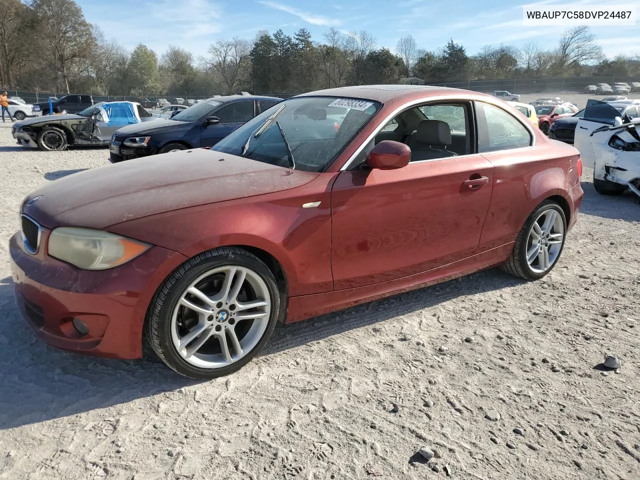 2013 BMW 128 I VIN: WBAUP7C58DVP24487 Lot: 80298334