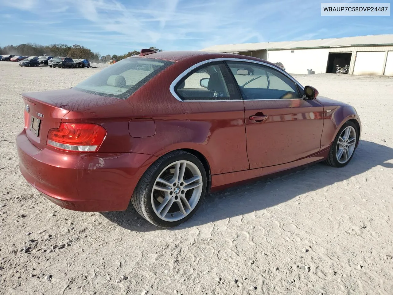 2013 BMW 128 I VIN: WBAUP7C58DVP24487 Lot: 80298334