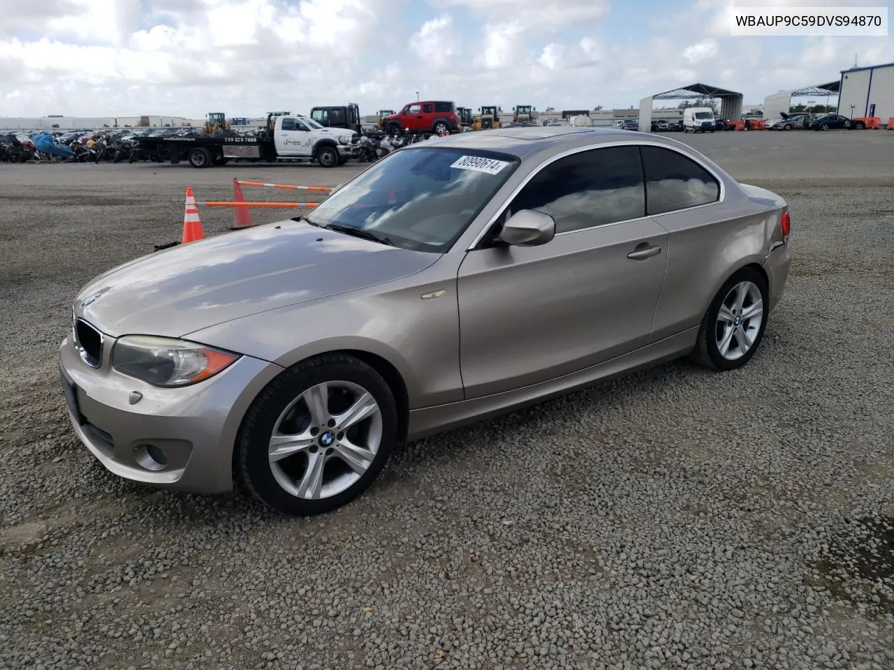 2013 BMW 128 I VIN: WBAUP9C59DVS94870 Lot: 80990614