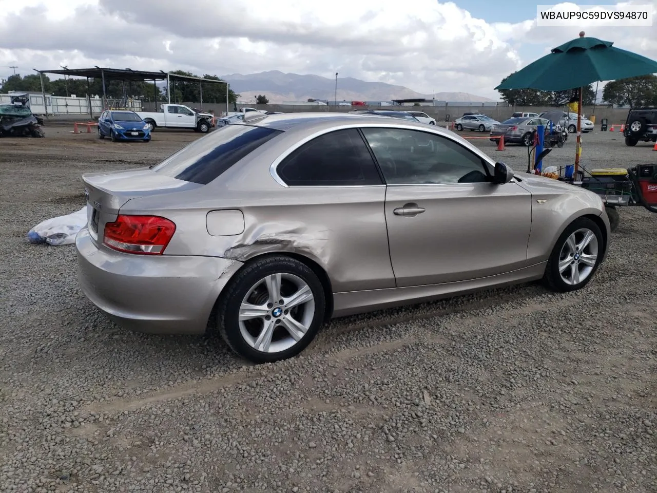 2013 BMW 128 I VIN: WBAUP9C59DVS94870 Lot: 80990614