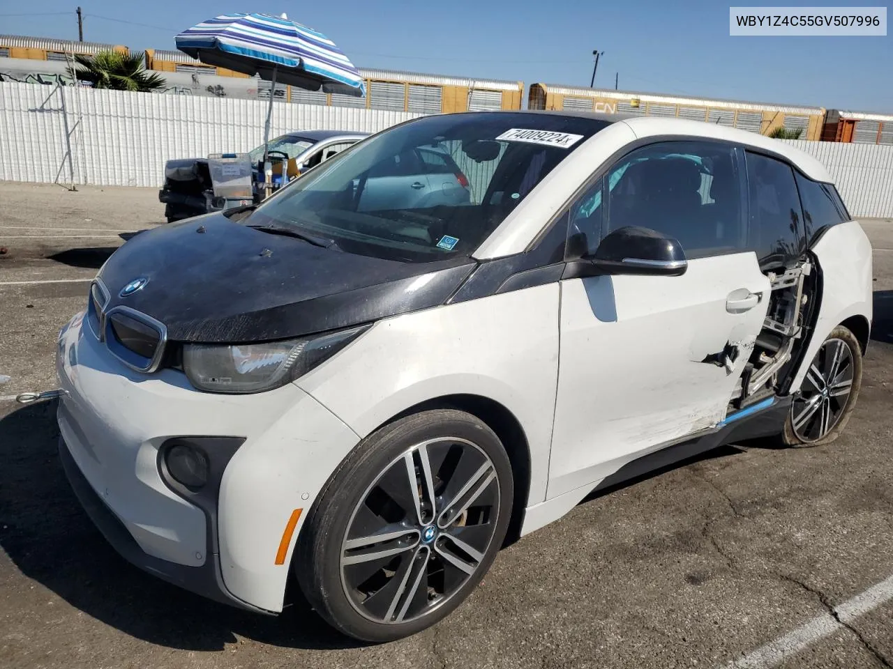 2016 BMW I3 Rex VIN: WBY1Z4C55GV507996 Lot: 74009224