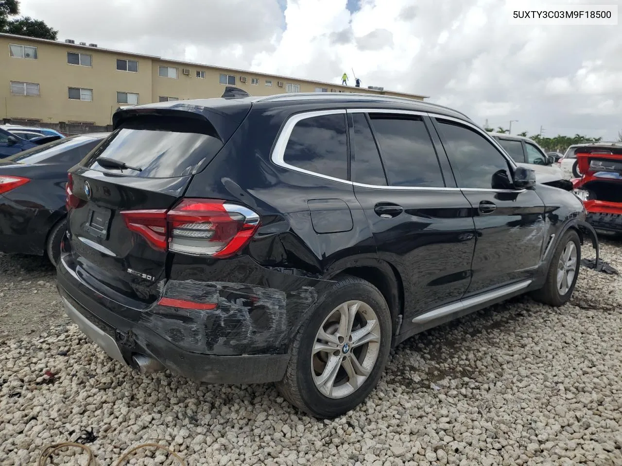 2021 BMW X3 Sdrive30I VIN: 5UXTY3C03M9F18500 Lot: 70042074