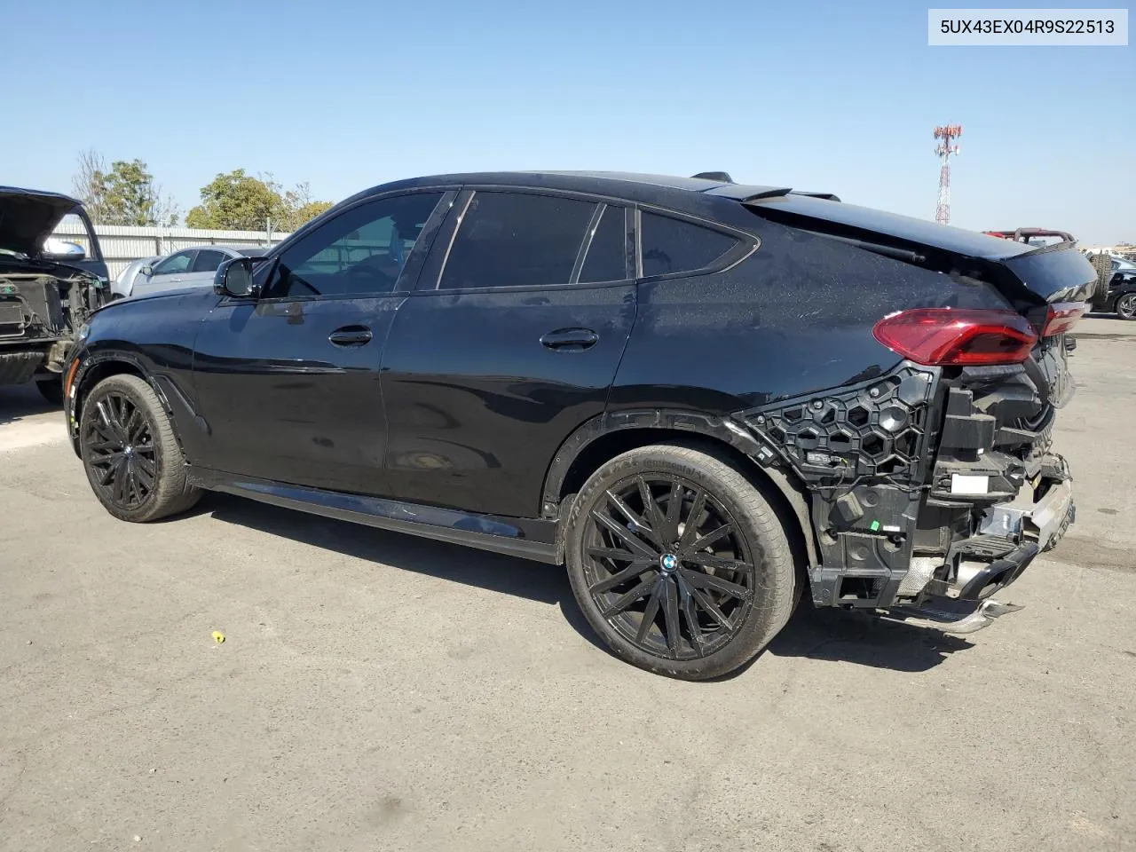 2024 BMW X6 M60I VIN: 5UX43EX04R9S22513 Lot: 74380844