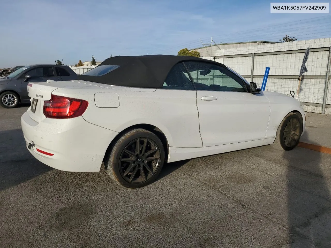 2015 BMW 228 I VIN: WBA1K5C57FV242909 Lot: 77490994