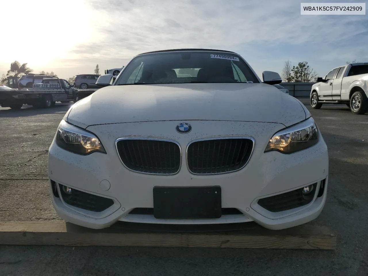 2015 BMW 228 I VIN: WBA1K5C57FV242909 Lot: 77490994