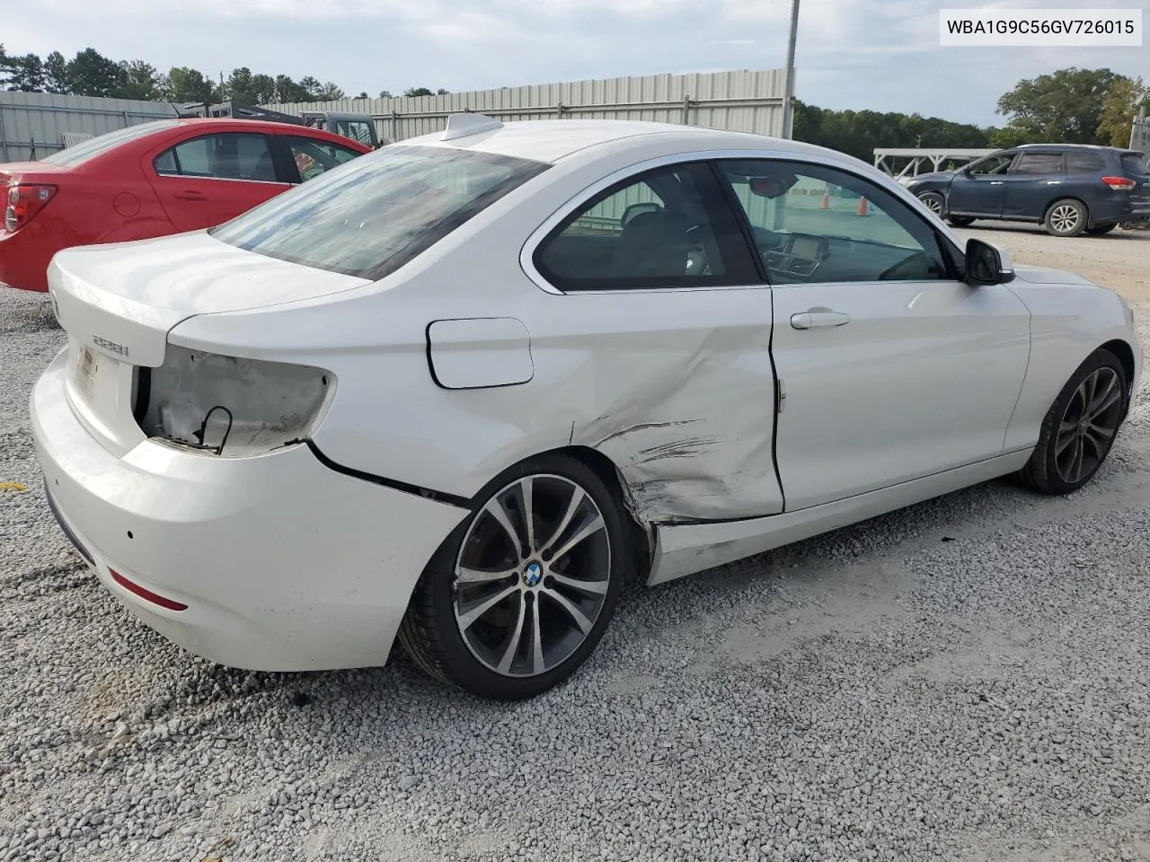 2016 BMW 228 Xi Sulev VIN: WBA1G9C56GV726015 Lot: 70314954