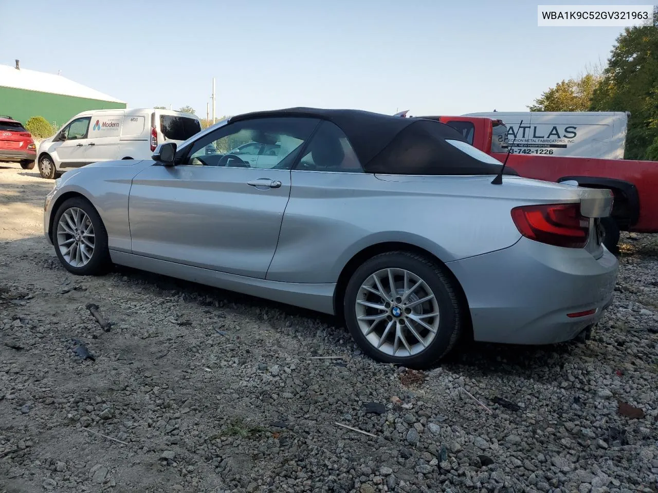 2016 BMW 228 I Sulev VIN: WBA1K9C52GV321963 Lot: 71393424