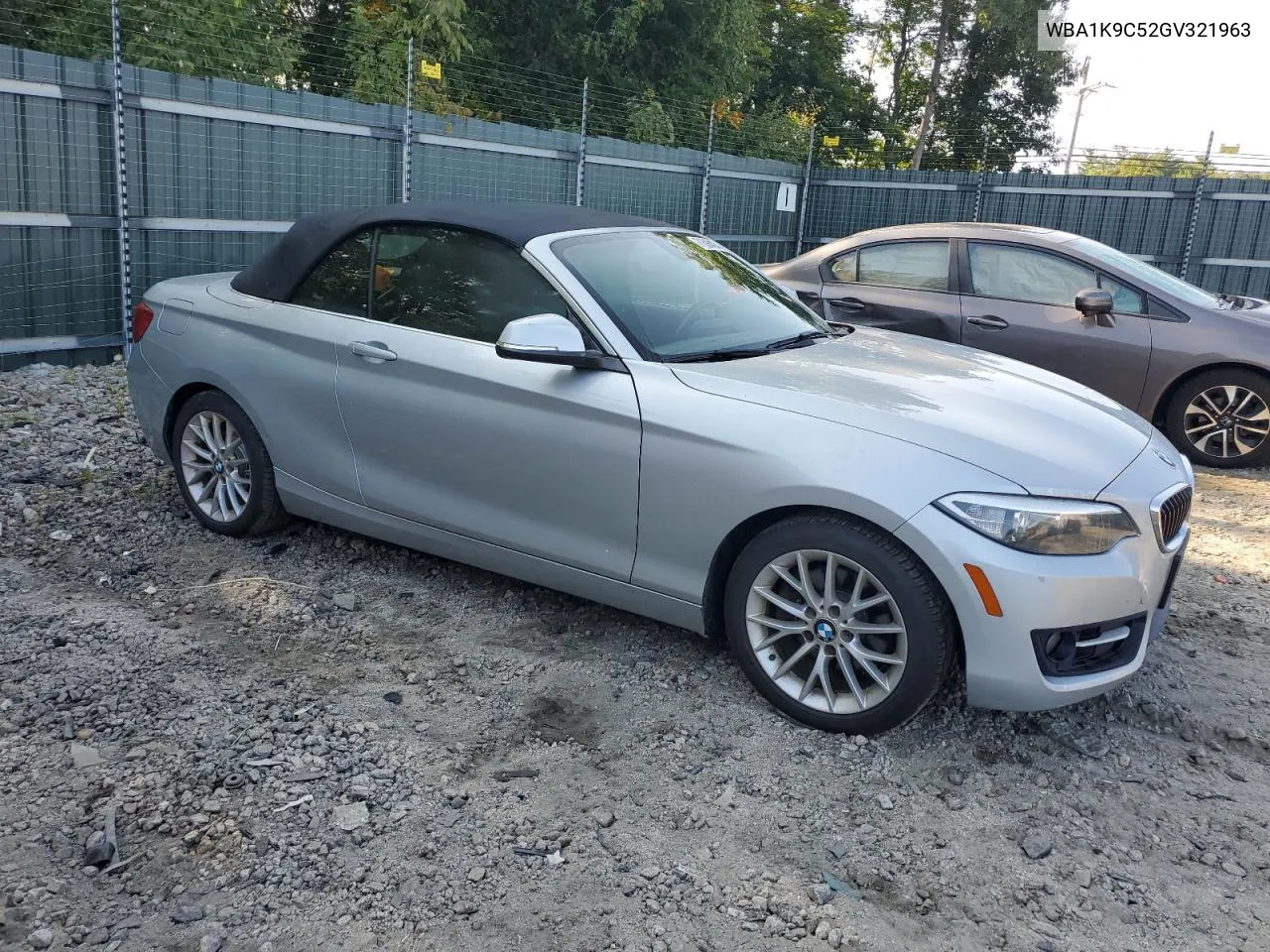 2016 BMW 228 I Sulev VIN: WBA1K9C52GV321963 Lot: 71393424