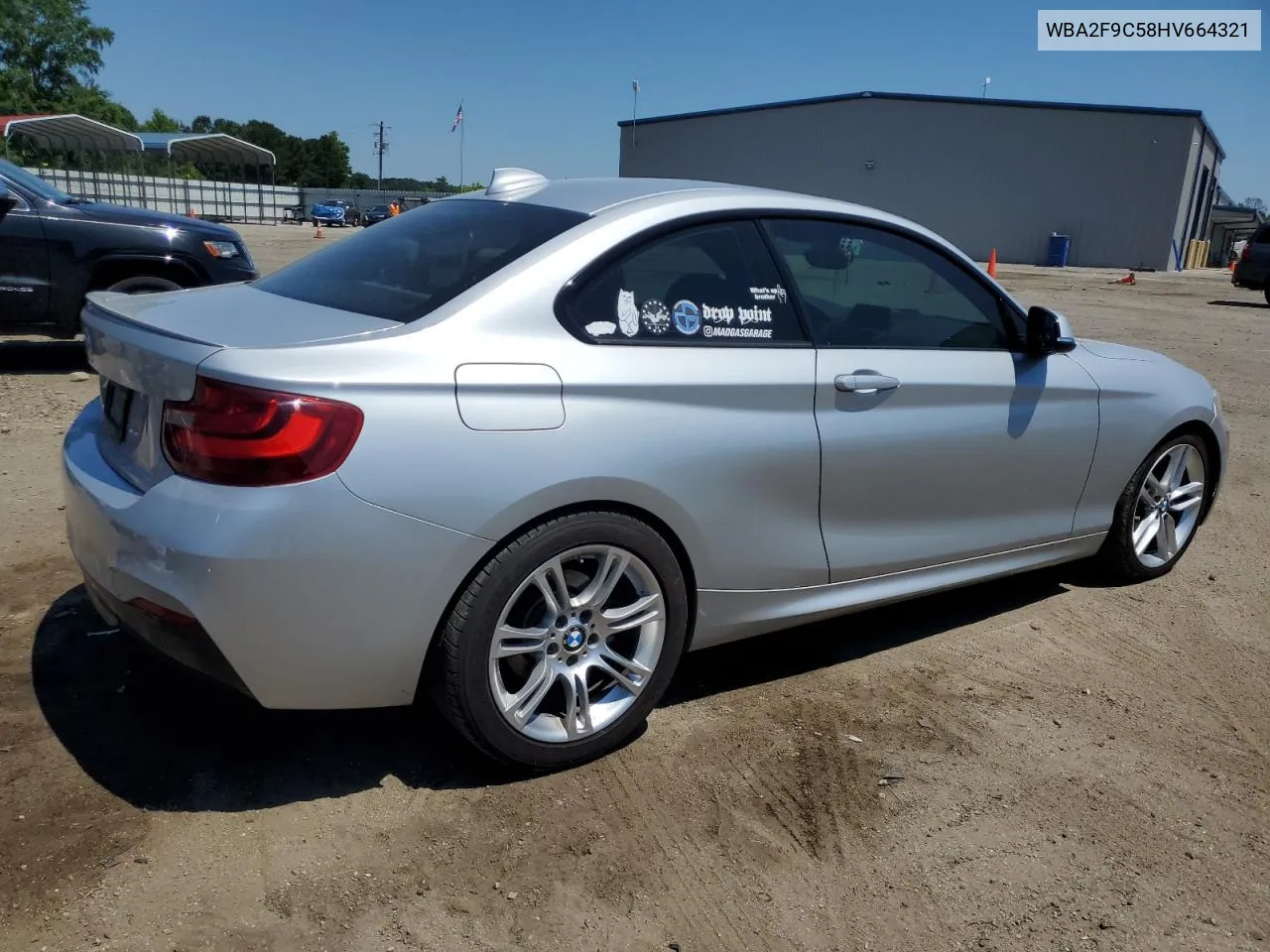 2017 BMW 230I VIN: WBA2F9C58HV664321 Lot: 59120154