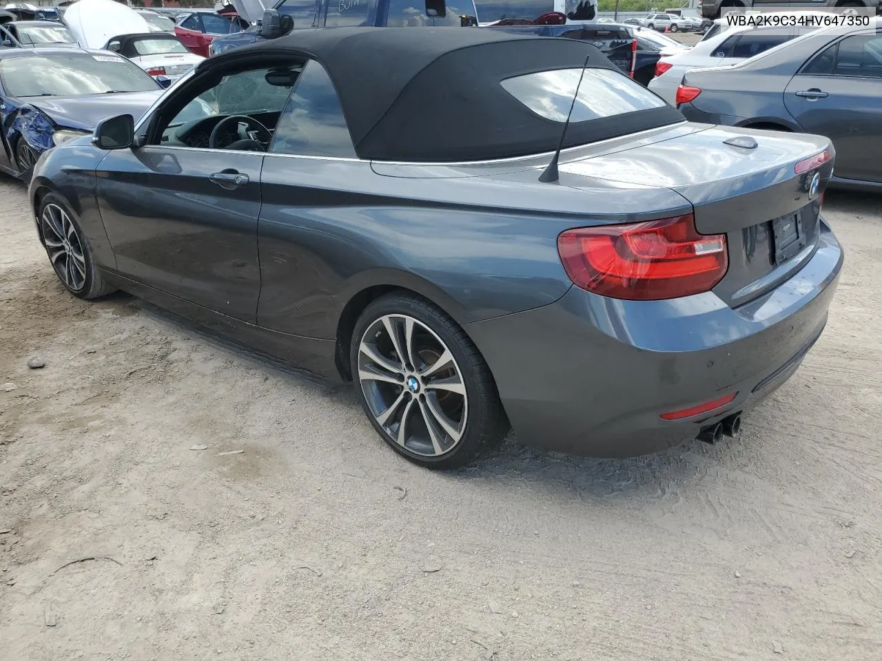 WBA2K9C34HV647350 2017 BMW 230I