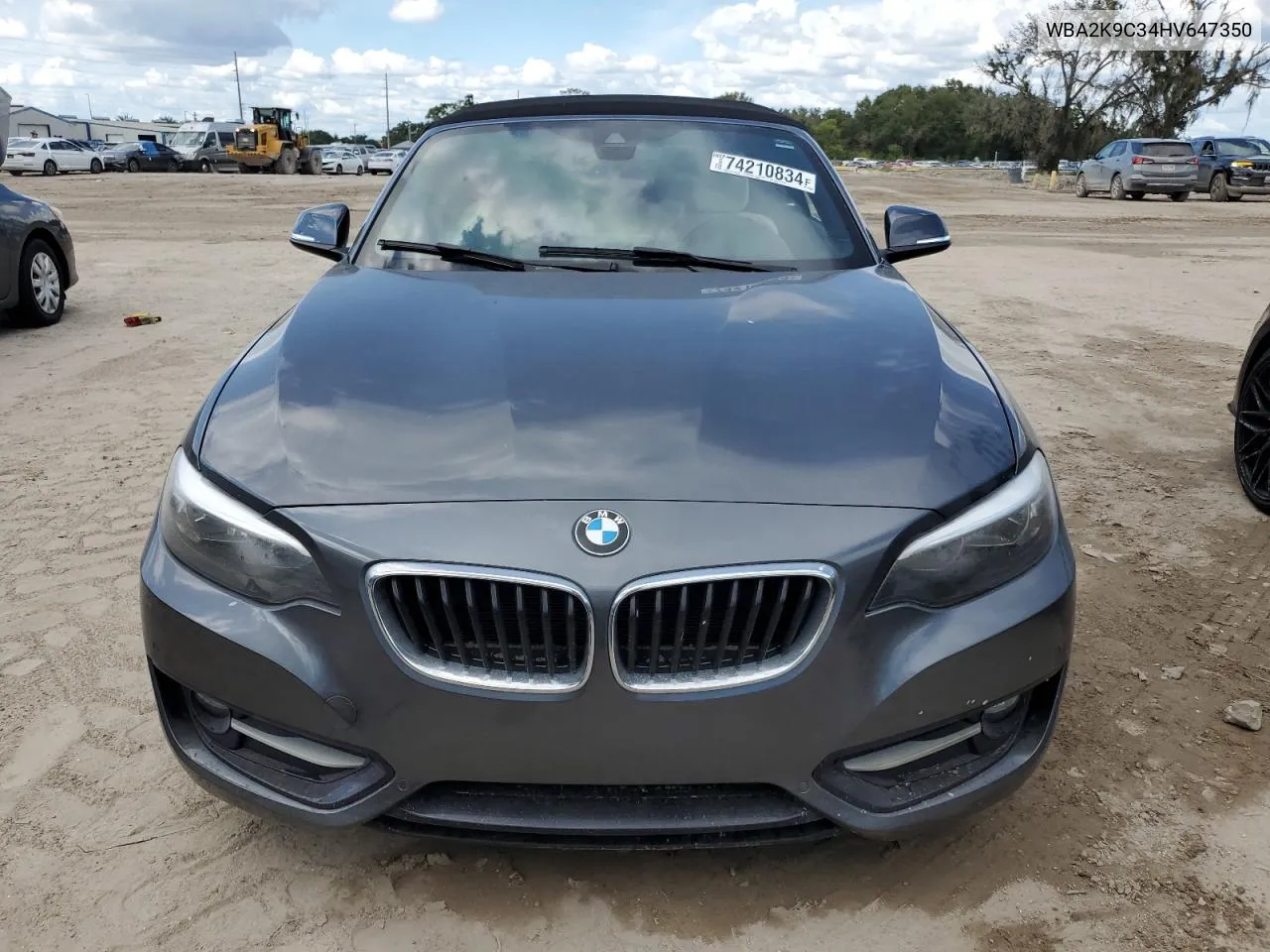 2017 BMW 230I VIN: WBA2K9C34HV647350 Lot: 74210834