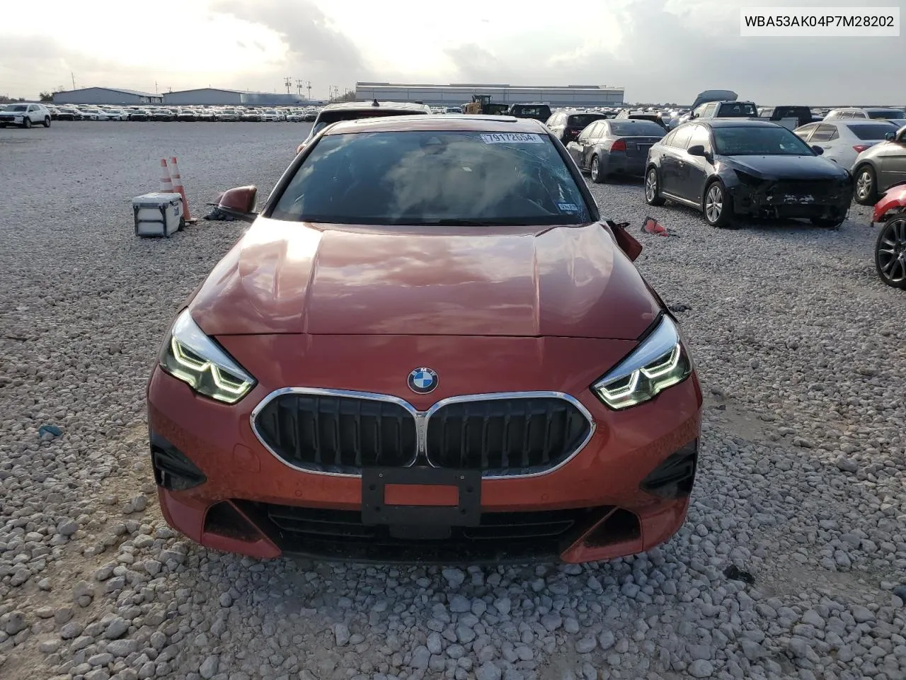 2023 BMW 228I VIN: WBA53AK04P7M28202 Lot: 79172654