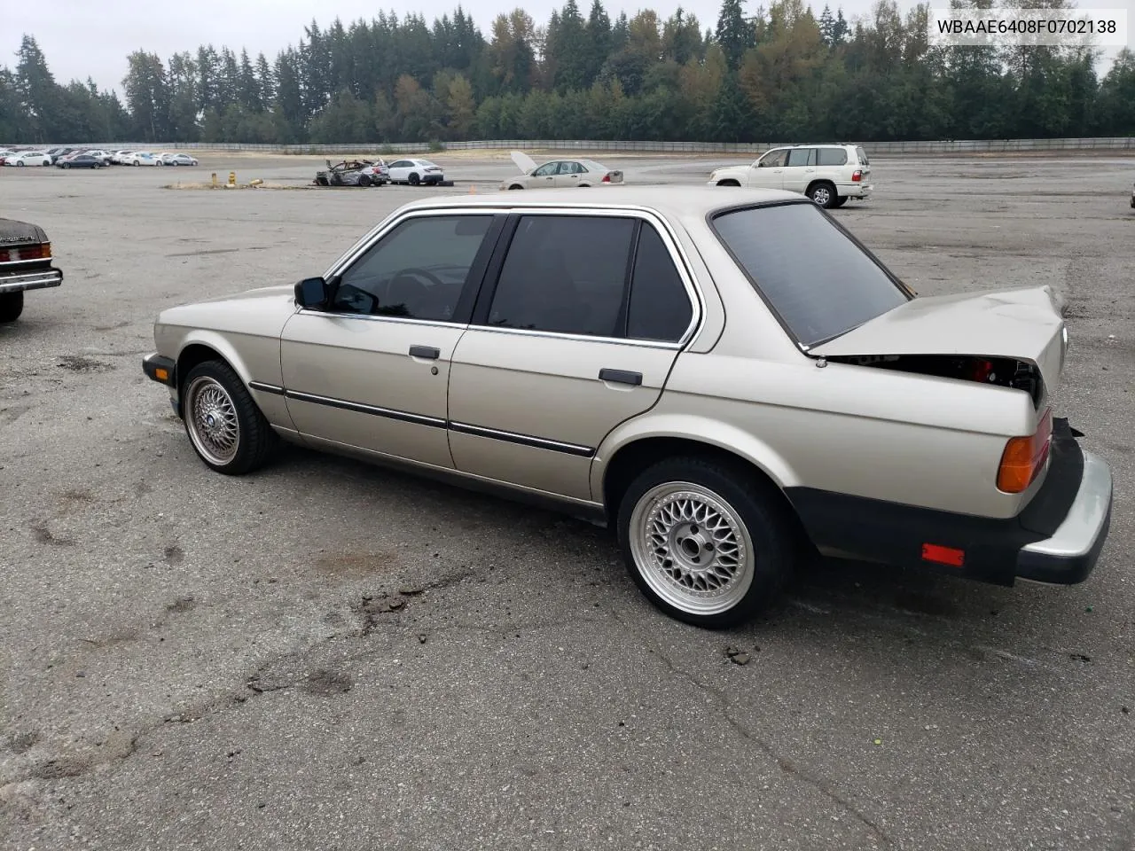 1985 BMW 325 E Automatic VIN: WBAAE6408F0702138 Lot: 70821984