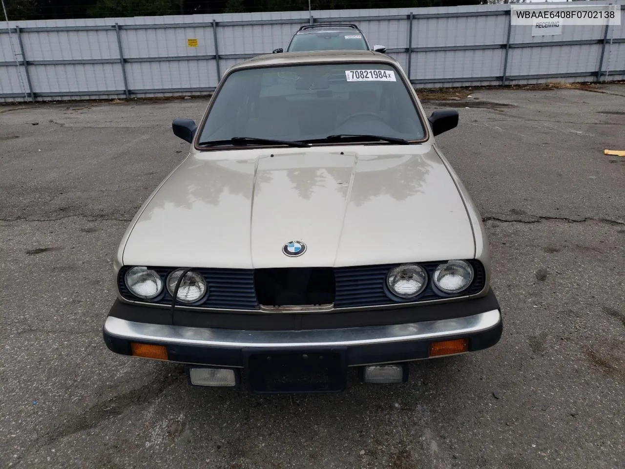 1985 BMW 325 E Automatic VIN: WBAAE6408F0702138 Lot: 70821984