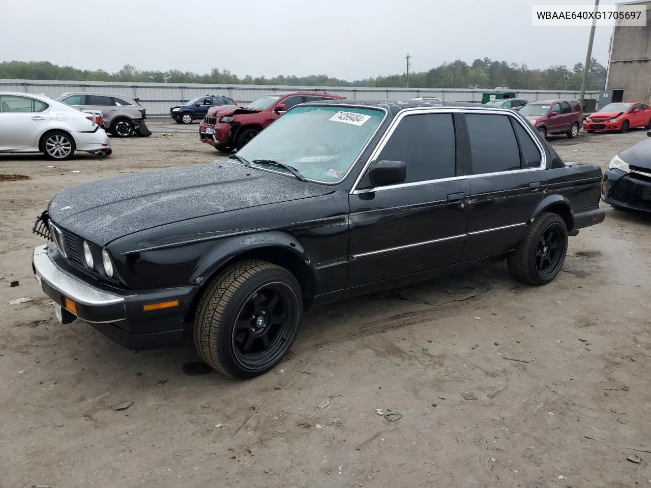 1986 BMW 325 E Automatic VIN: WBAAE640XG1705697 Lot: 74269484