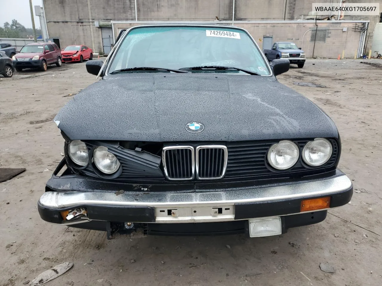 1986 BMW 325 E Automatic VIN: WBAAE640XG1705697 Lot: 74269484