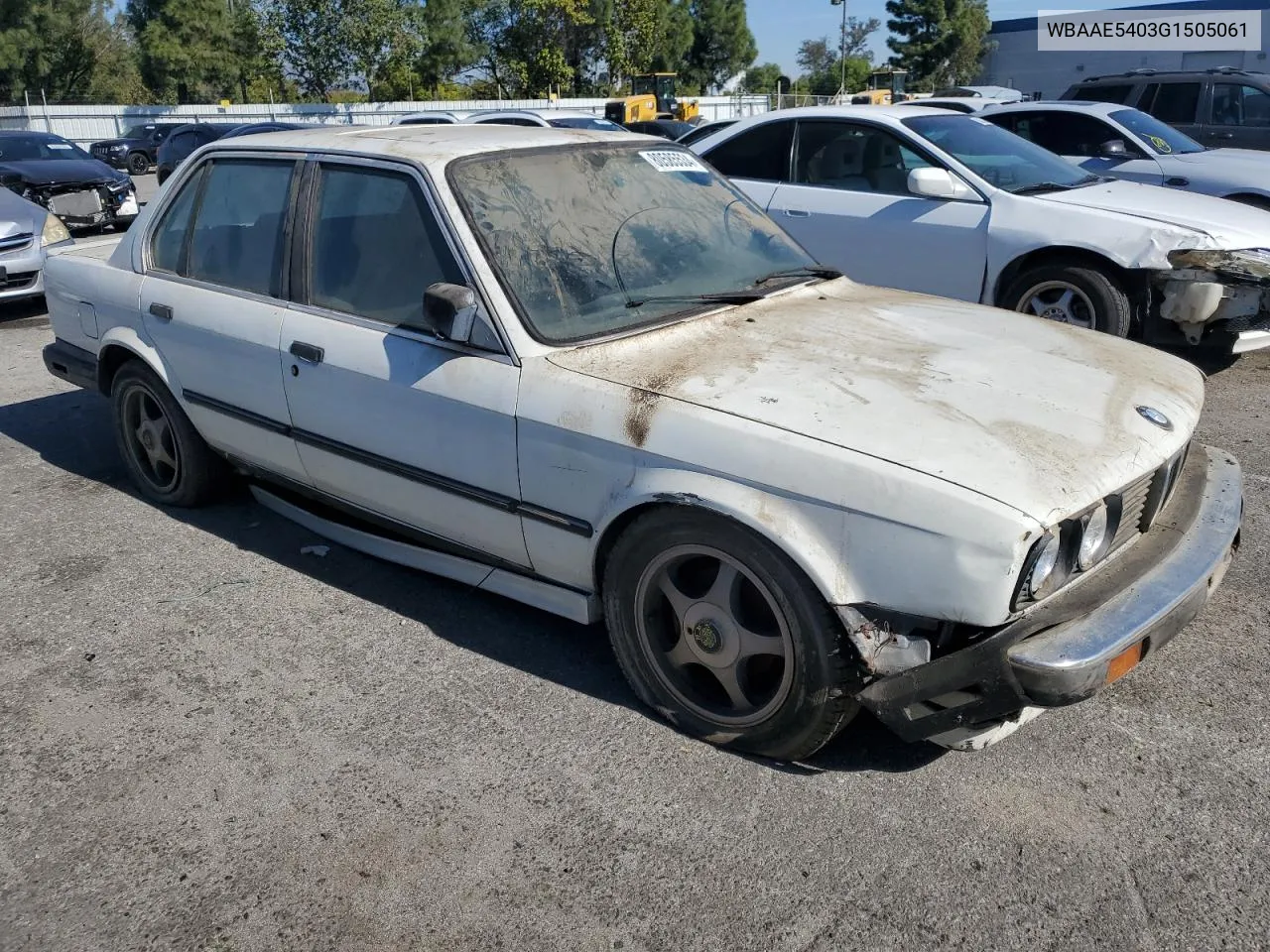 1986 BMW 325 E VIN: WBAAE5403G1505061 Lot: 80585534