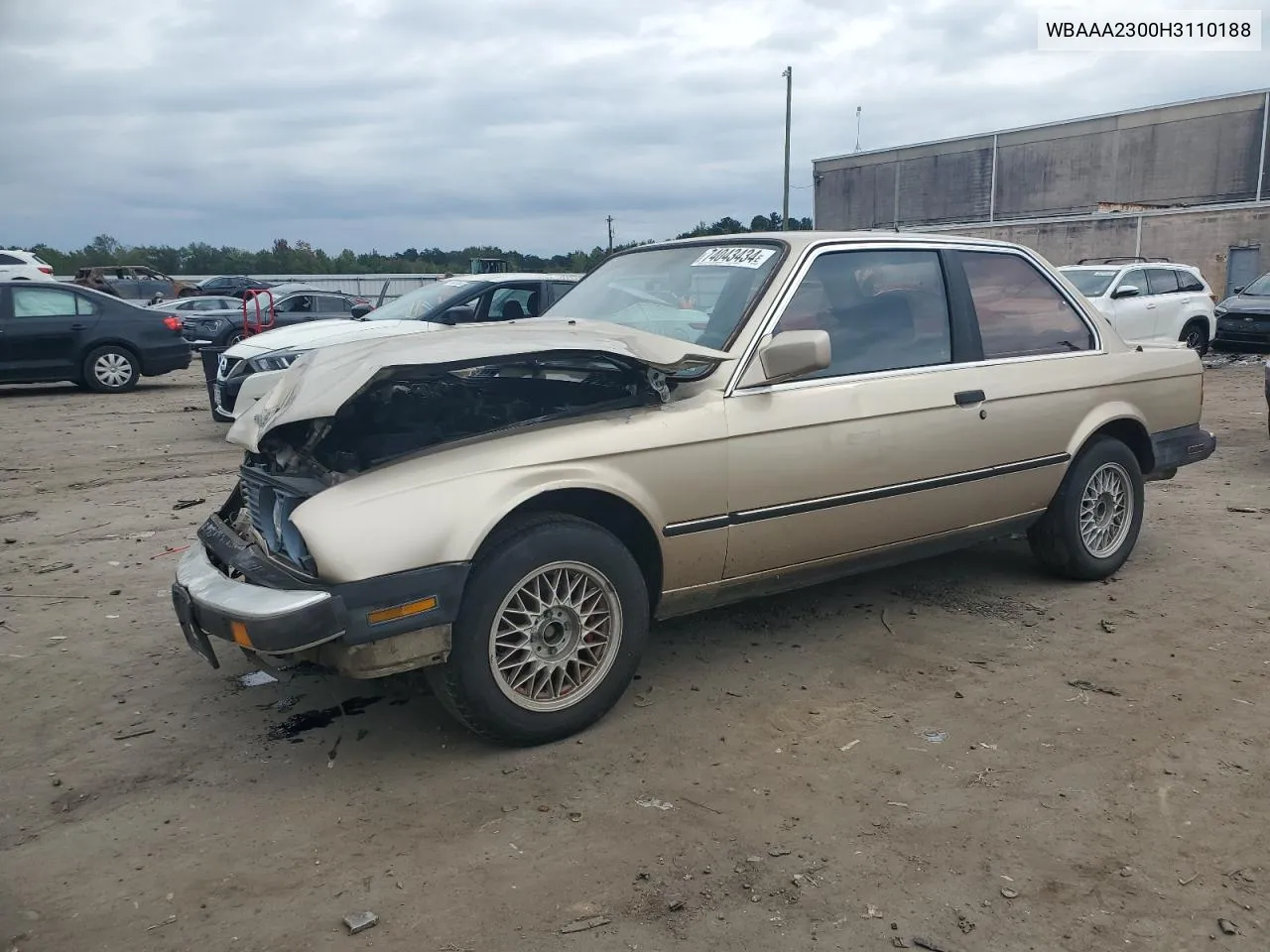 1987 BMW 325 Is Automatic VIN: WBAAA2300H3110188 Lot: 74043434