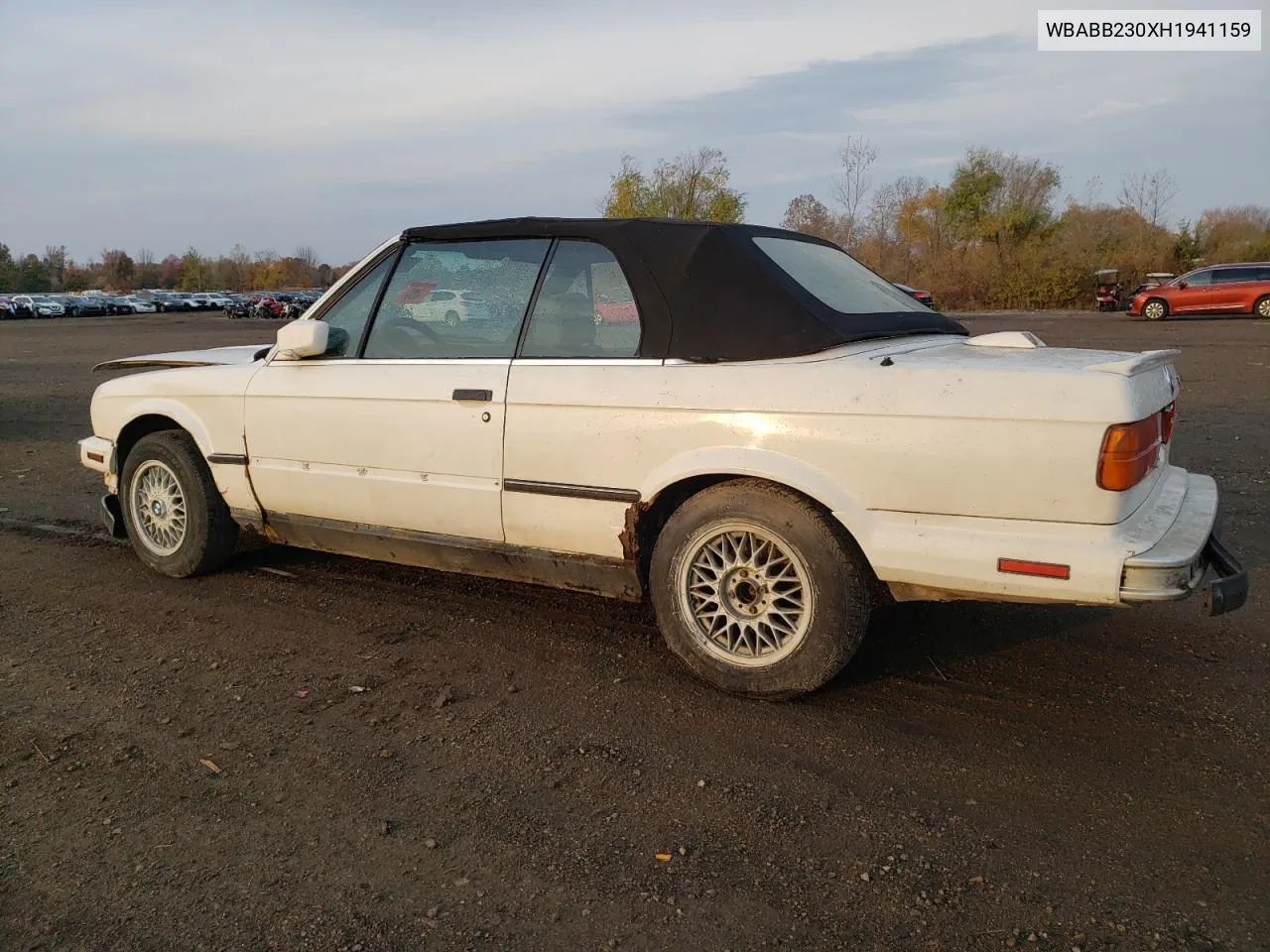 1987 BMW 325 I Automatic VIN: WBABB230XH1941159 Lot: 78521344