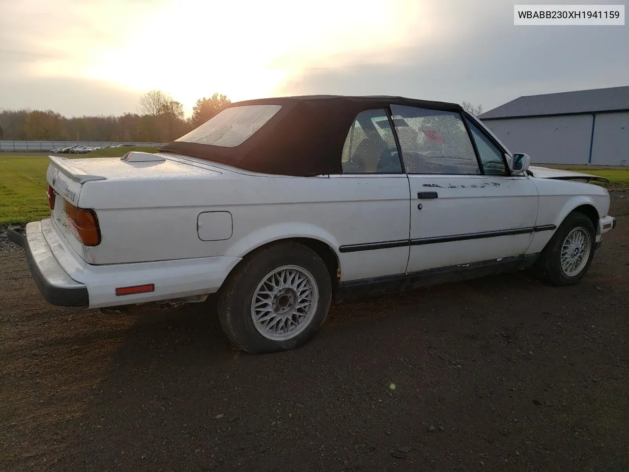 1987 BMW 325 I Automatic VIN: WBABB230XH1941159 Lot: 78521344