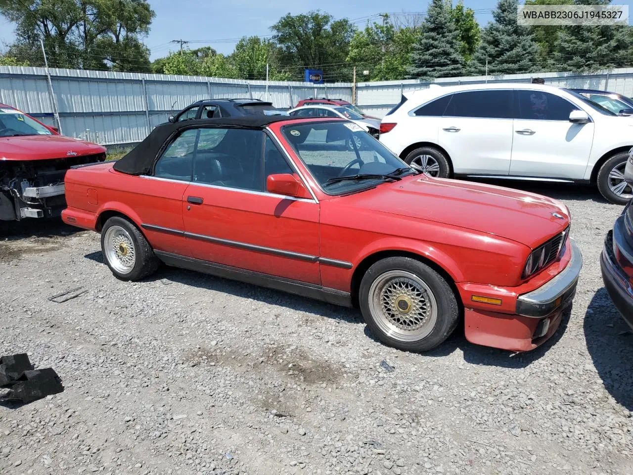 1988 BMW 325 I Automatic VIN: WBABB2306J1945327 Lot: 62499574