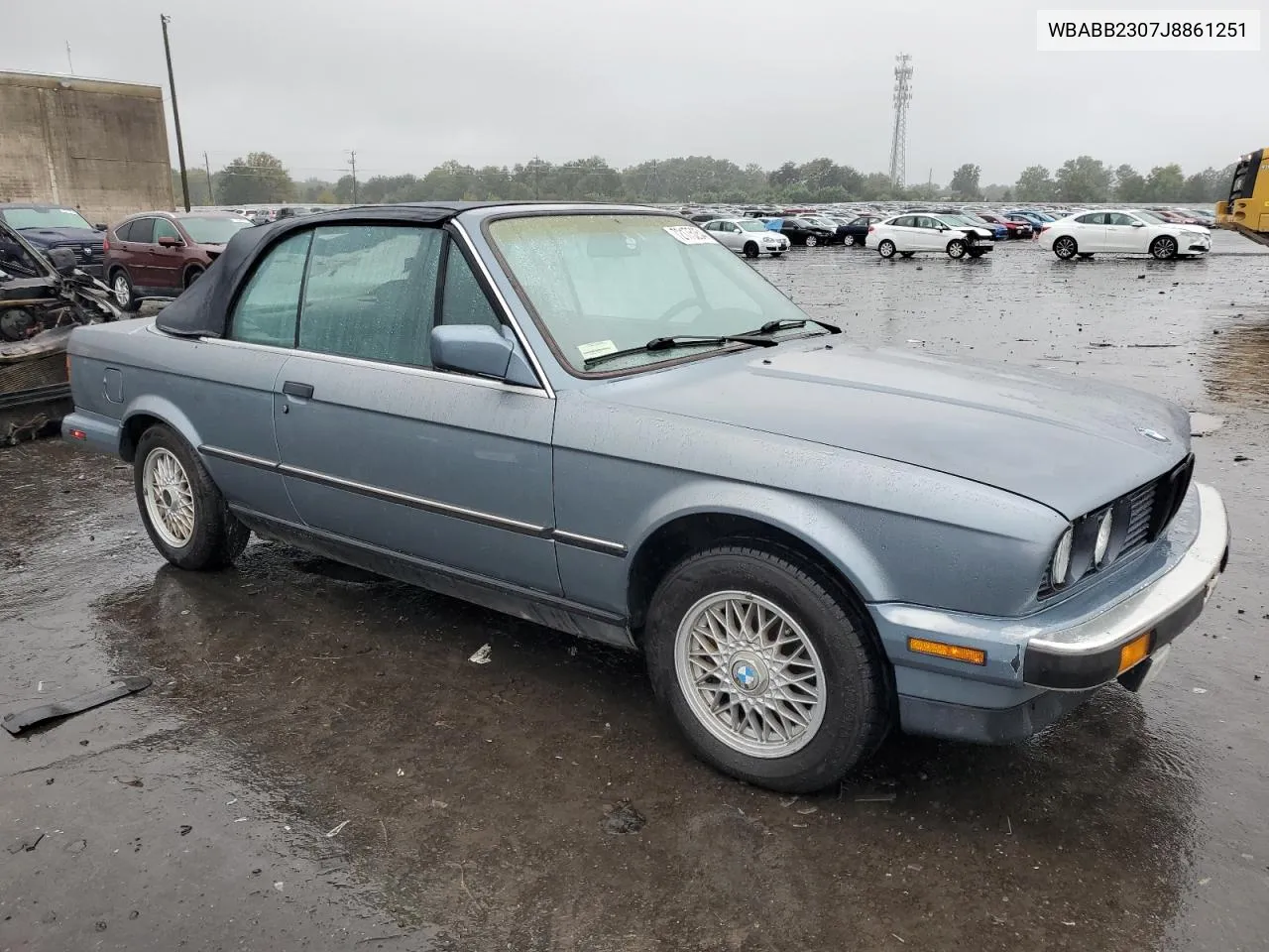 1988 BMW 325 I Automatic VIN: WBABB2307J8861251 Lot: 72175254