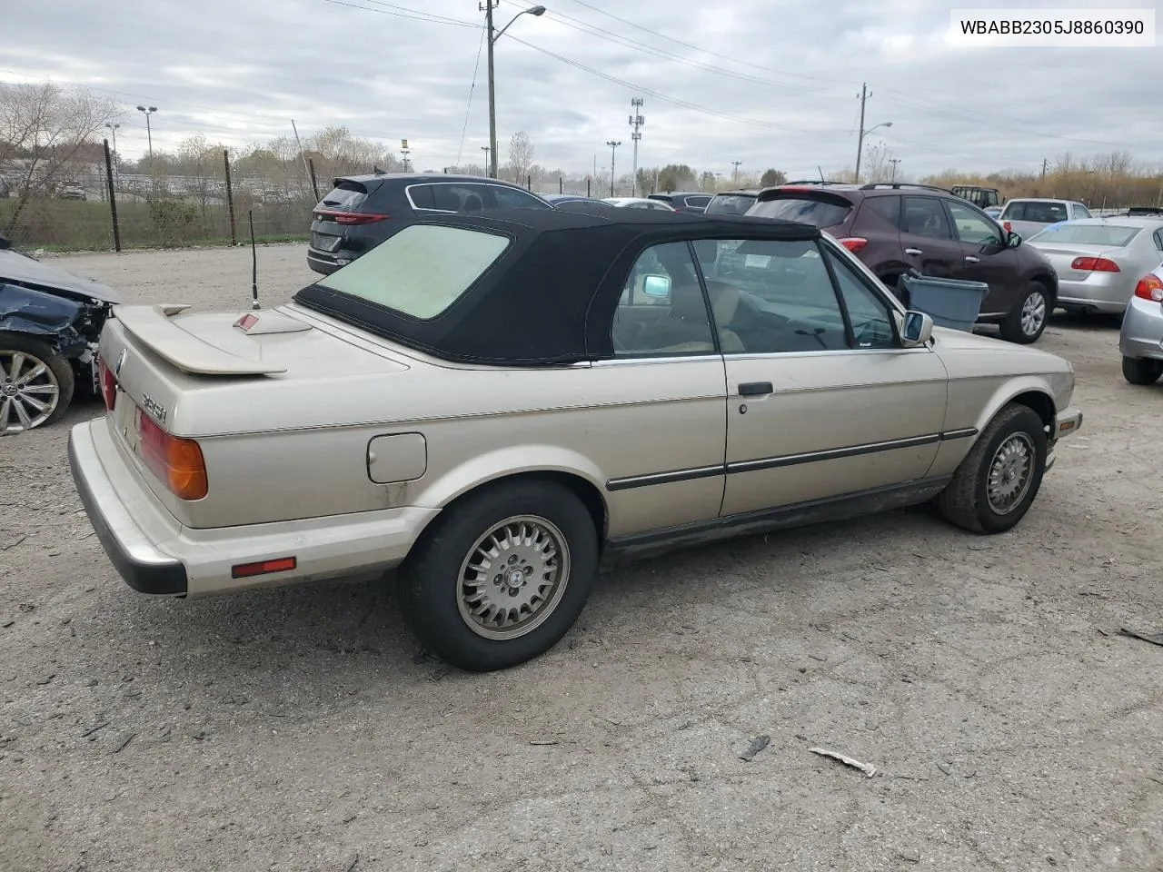 1988 BMW 325 I Automatic VIN: WBABB2305J8860390 Lot: 80549114