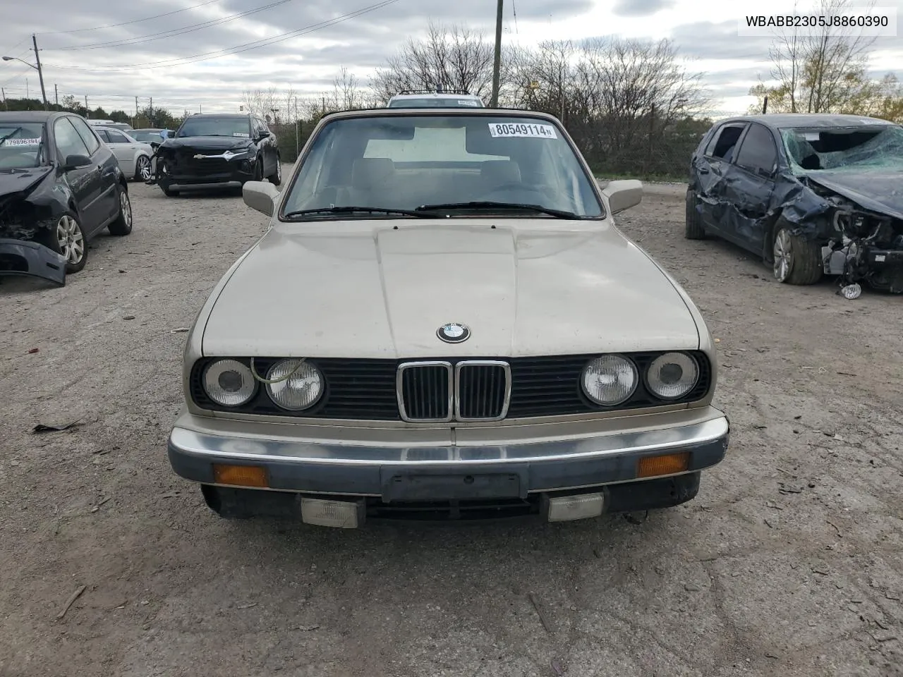 1988 BMW 325 I Automatic VIN: WBABB2305J8860390 Lot: 80549114