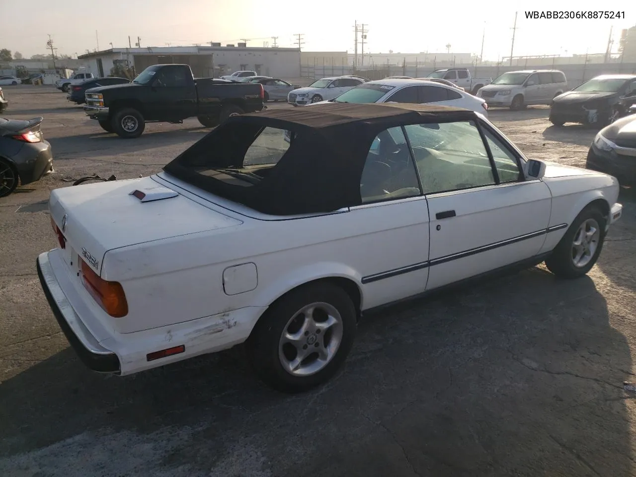 1989 BMW 325 I Automatic VIN: WBABB2306K8875241 Lot: 75549524