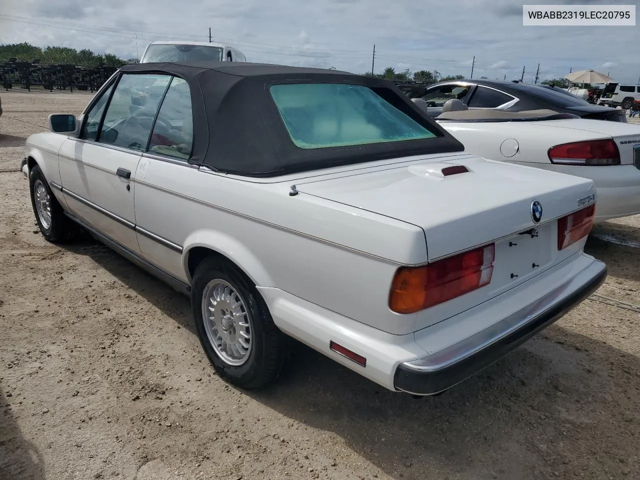 1990 BMW 325 Ic Automatic VIN: WBABB2319LEC20795 Lot: 75079694