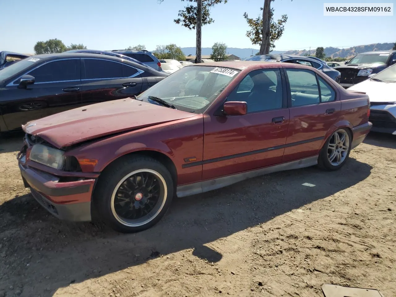 1995 BMW 325 I Automatic VIN: WBACB4328SFM09162 Lot: 67538174