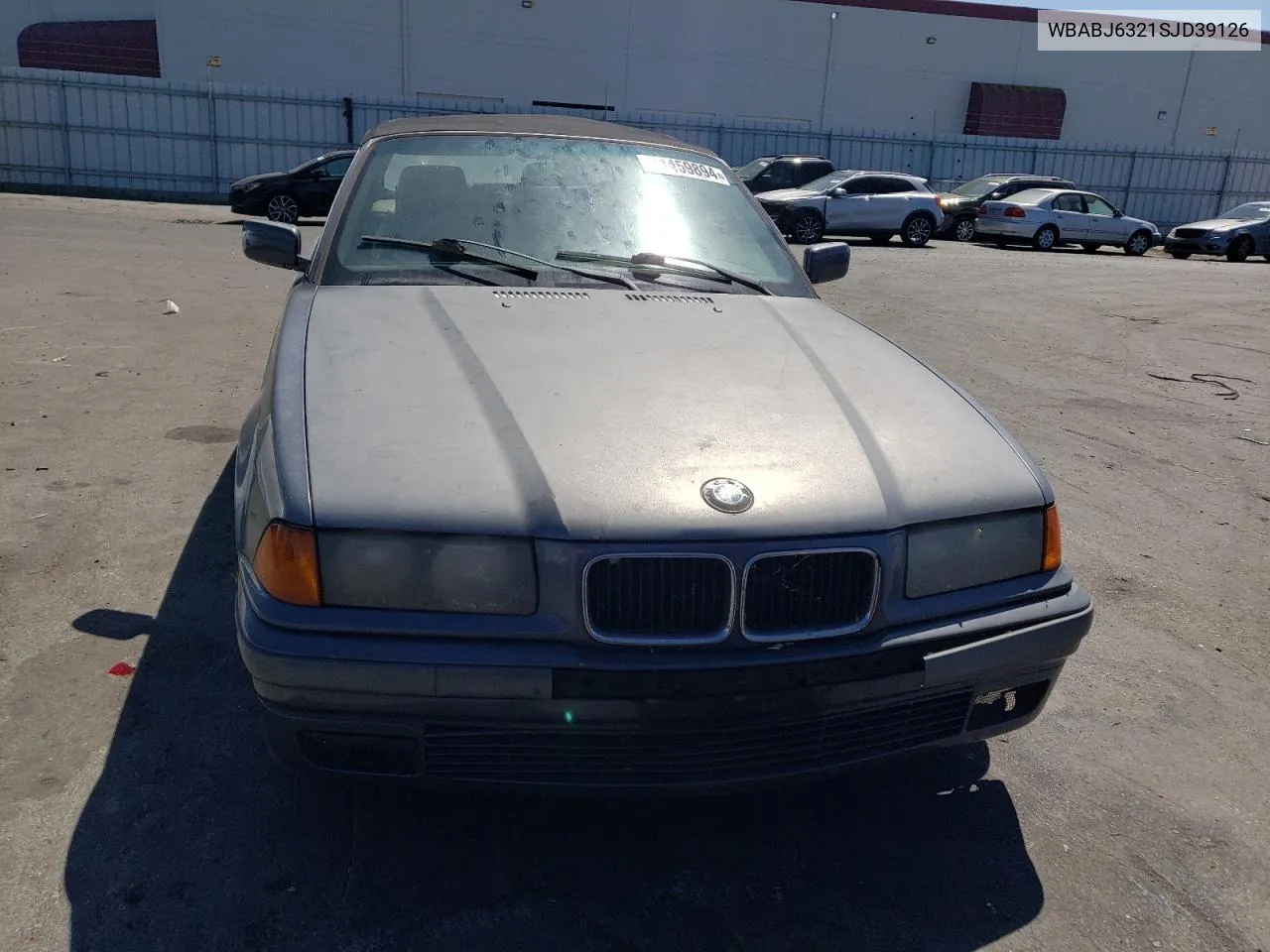 1995 BMW 325 Ic Automatic VIN: WBABJ6321SJD39126 Lot: 71459894